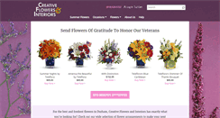 Desktop Screenshot of creativeflowersandinteriors.com